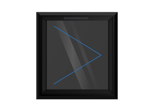 Black uPVC Right Hung Window