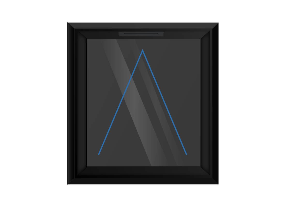 Black uPVC Top Hung Window