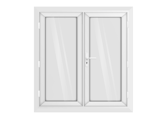 White uPVC French Door