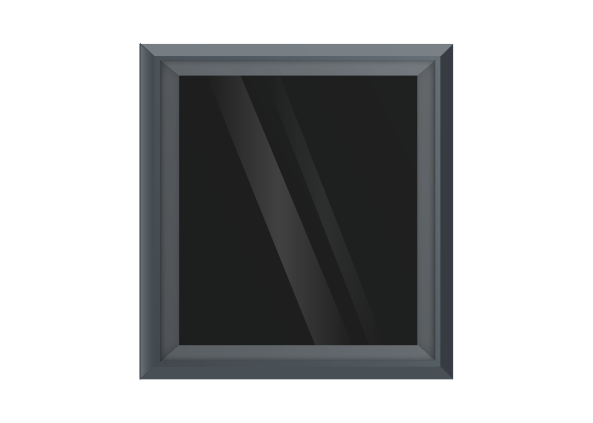 Grey uPVC Fixed Window