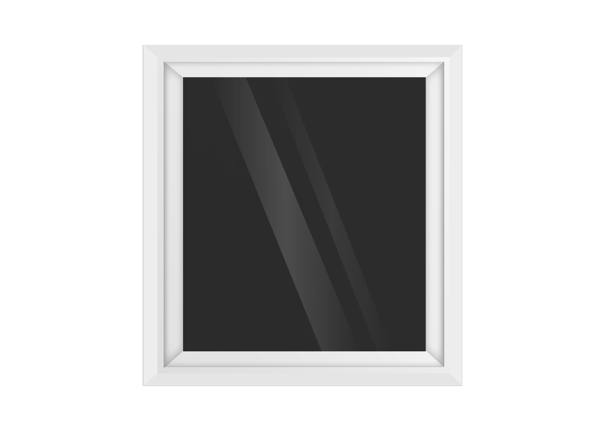 White uPVC Fixed Window
