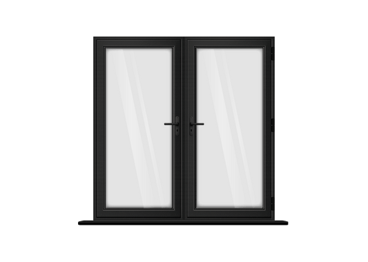 Aluminium Black French Doors