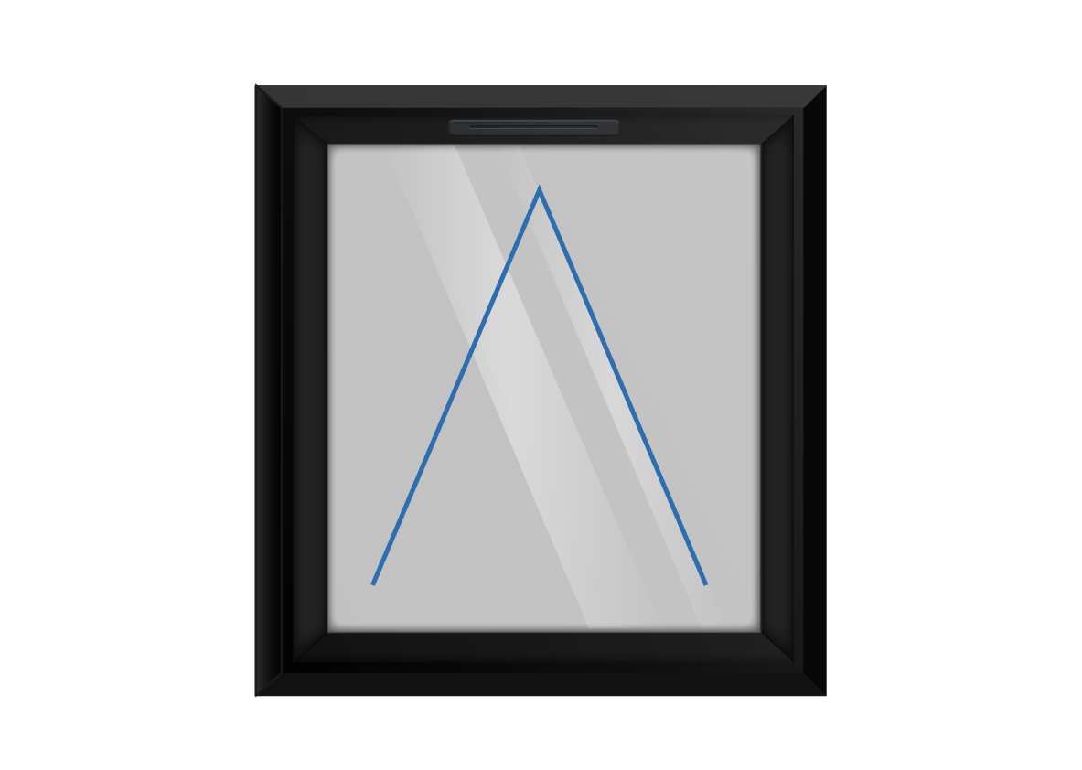 Black uPVC Top Hung Window