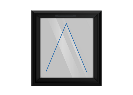 Black uPVC Top Hung Window
