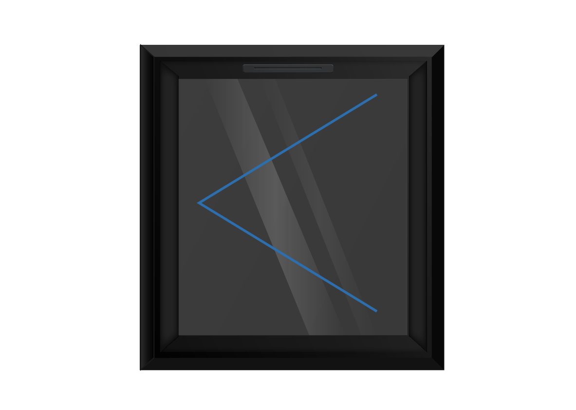 Black uPVC Left Hung Window