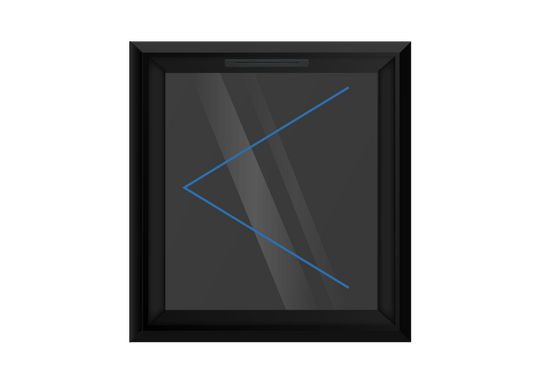 Black uPVC Left Hung Window