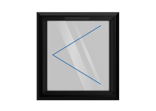 Black uPVC Left Hung Window