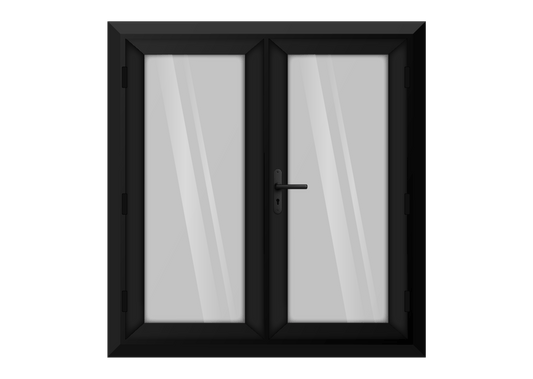 Black uPVC French Door