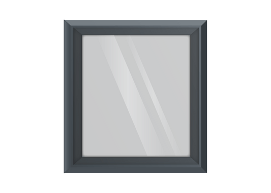 Grey uPVC Fixed Window