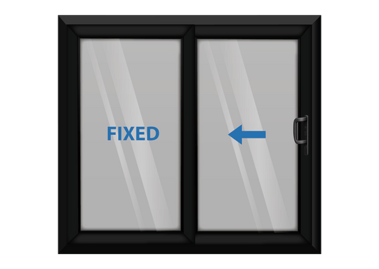Black Sliding Patio Door Left Opening
