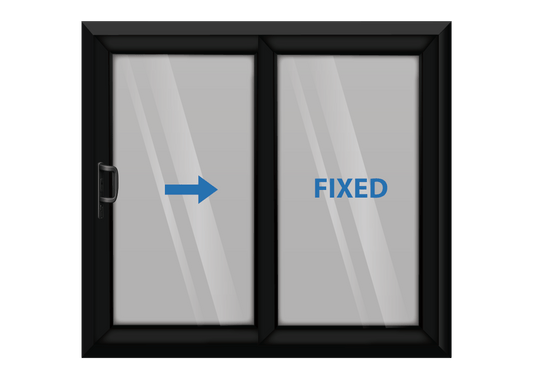 Black Sliding Patio Door Right Opening