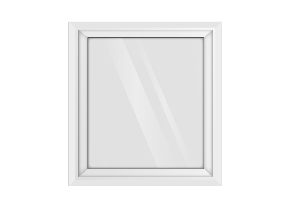White uPVC Fixed Window
