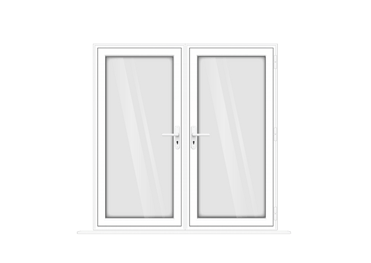 Aluminium White French Doors
