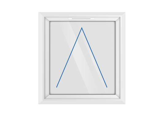 White uPVC Top Hung Window